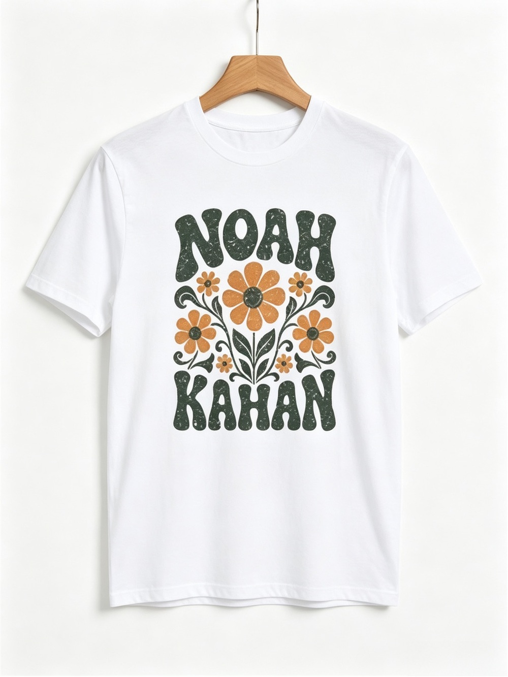 Noah Kahan Indie Folk Retro Floral Daisy Graphic Womens Mens T-shirt Unisex